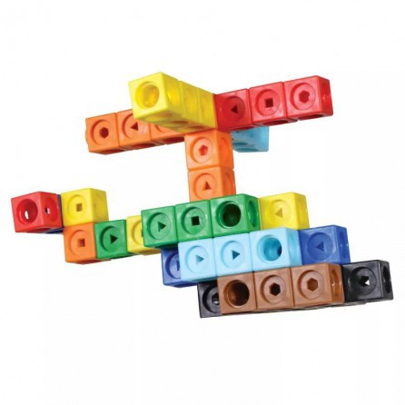 Соединяющиеся кубики. Машинки, с карточками (115 элементов)