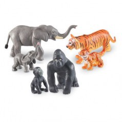 LER0839 Игровой набор "Животные джунглей. Мамы и малыши" (6 элементов)
