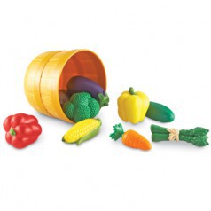 LER9721 Игровой набор "Овощи в ведерке" (10 элементов)