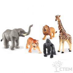 Развивающая игрушка Животные джунглей (5 элементов)