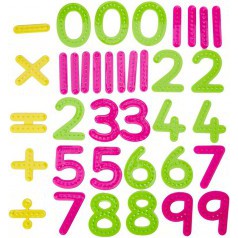 Развивающая игрушка Тактильные цифры и знаки (37 элементов)
